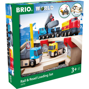 BRIO® Straßen & Schienen Steinverlade-Set