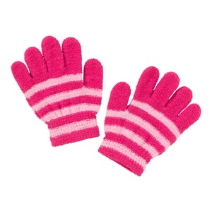 Mädchen-Handschuhe mit Streifenmuster