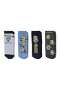 Bild 1 von C&A Multipack 4er-Minions-Baby-Socken mit Motiv, Grau, Größe: 15-17
