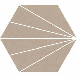 Inceazahar - Compostela taupe hexagonal 22x25 (karton 0,88 m2)