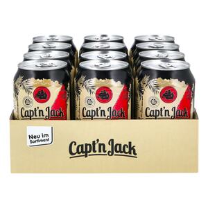 Capt'n Jack & Cola 10,0 % vol 0,33 Liter Dose, 12er Pack