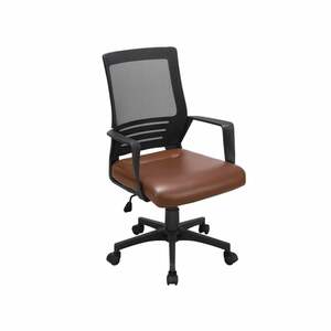 Yaheetech - Bürostuhl ergonomischer Schreibtischstuhl Kunstleder Bürodrehstuhl höhenverstellbar Computerstuhl verstellbares Office Chair Drehstuhl