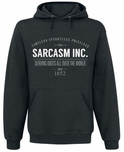 Sarcasm Inc.  Kapuzenpullover schwarz
