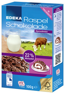 EDEKA Raspel Schokolade Vollmilch 100 g