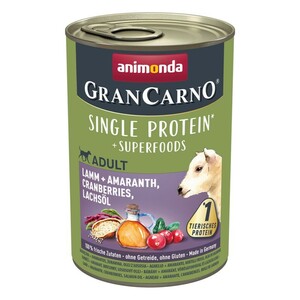 GranCarno Superfoods 6x400g Lamm + Amaranth, Cranberries, Lachsöl