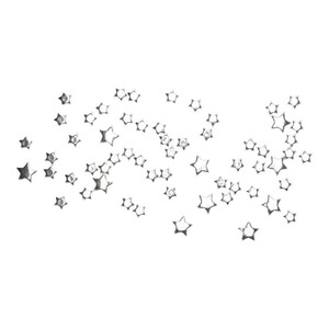 Deko-Sterne aus Kunststoff, 30g