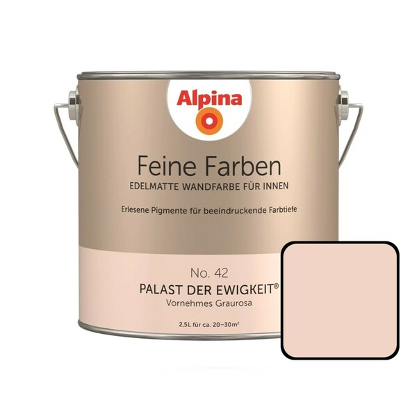 Bild 1 von Alpina Feine Farben No. 42 Palast der Ewigkeit 2,5L vornehmes graurosa, edelmatt