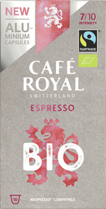 Cafe Royal Bio Espresso Nespresso kompatible Kapseln Fairtrade 10x 5 g