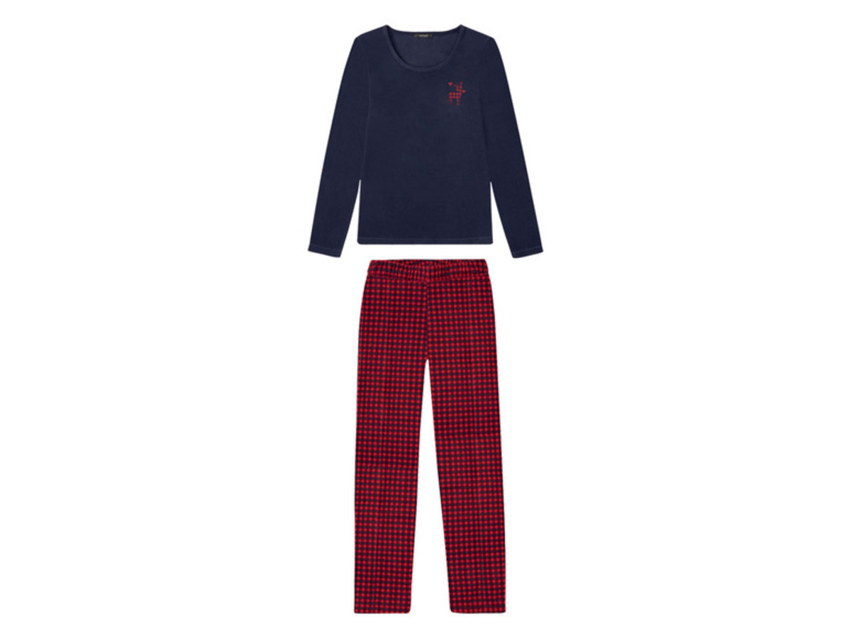 Bild 2 von ESMARA® Damen Pyjama, in weicher Fleece-Qualität