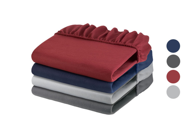 Bild 1 von Livarno Home Fleece Spannbettlaken, 180-200 x 200 cm