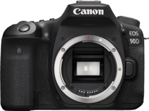 CANON EOS 90D Body Spiegelreflexkamera mit  Objektiv in Schwarz