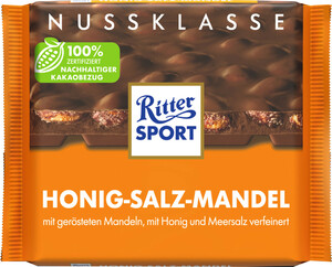 Ritter Sport Nuss Klasse Honig-Salz-Mandel 100G