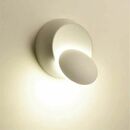 Bild 1 von Stoex - 360 Grad Drehbare Wandleuchte Kreative Wandleuchte Moderne LED Wandlampe für Nachtflur Treppe Wohnzimmer Schlafzimmer (Weiß)
