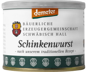 Bäuerliche Erzeugergemeinschaft Schwäbisch Hall Bio-Schinkenwurst 200G