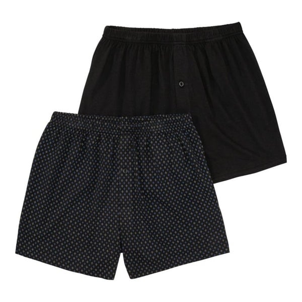 Bild 1 von Herren-Boxershorts mit Rauten-Muster, 2er-Pack