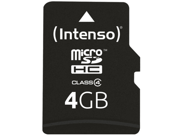Bild 1 von INTENSO 3403450, Micro-SDHC Speicherkarte, 4 GB, 21 MB/s