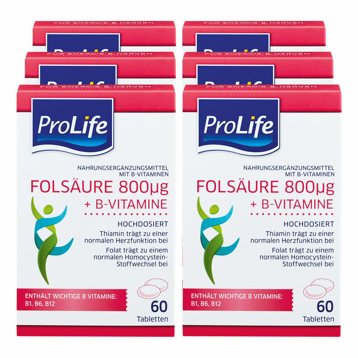 ProLife Folsäure + B-Vitamine 60 Stück 18 G, 6er Pack Von Netto Marken ...