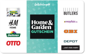 Gutscheingold Home & Garden Geschenkcode