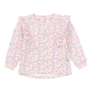 Baby-Mädchen-Sweatshirt mit Blümchen-Muster