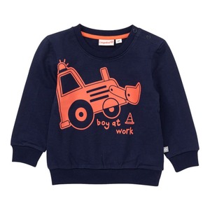 Baby-Jungen-Sweatshirt mit Bagger-Aufdruck