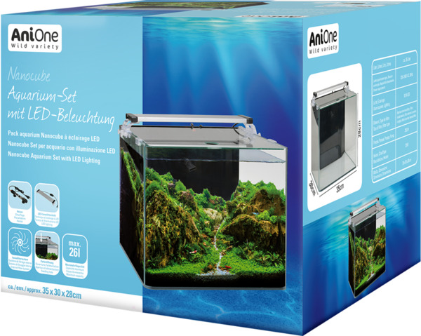 Bild 1 von AniOne Nanocube Aquarium Set LED Beleuchtung