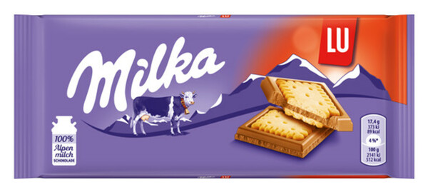 Bild 1 von Milka Alpenmilch Schokolade mit LU-Keksen 87 g