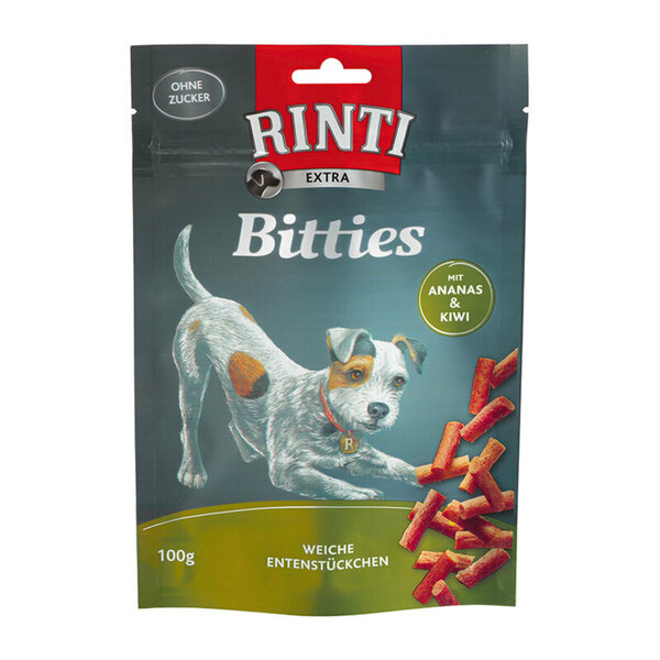 Bild 1 von RINTI Bitties 12x100g Ente mit Ananas & Kiwi