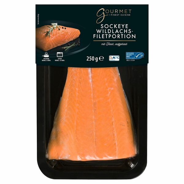 Bild 1 von GOURMET FINEST CUISINE Sockeye-Wildlachsfilet 250 g