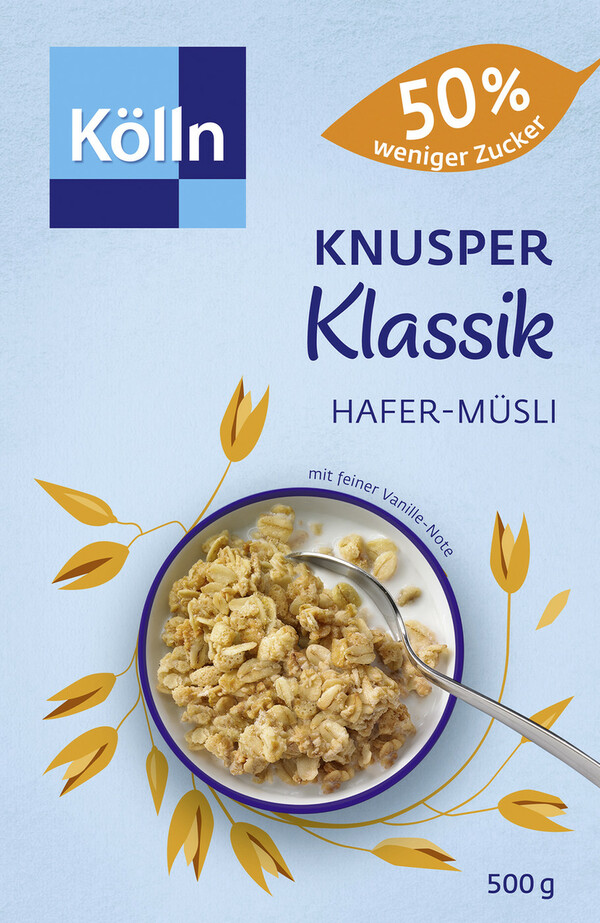 Bild 1 von Kölln Knusper Klassik Hafer-Müsli 50% weniger Zucker 500G