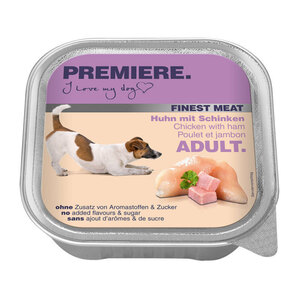 PREMIERE Finest Meat Adult 10x150g Huhn mit Schinken