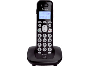 OLYMPIA DECT 5000 schnurloses Telefon in Schwarz (Mobilteile: 1)