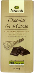 Alnatura Bio Chocolat 64% Cacao 150G