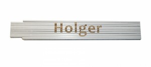 Zollstock Holger 2 m, weiß