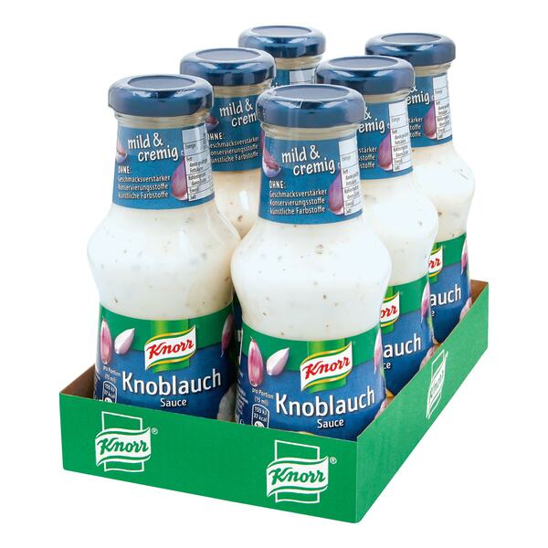 Bild 1 von Knorr Knoblauch-Sauce 250 ml, 6er Pack