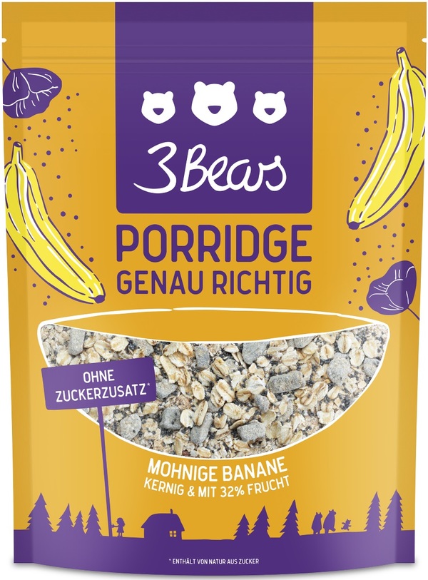 Bild 1 von 3 Bears Porridge Mohnige Banane 400 g