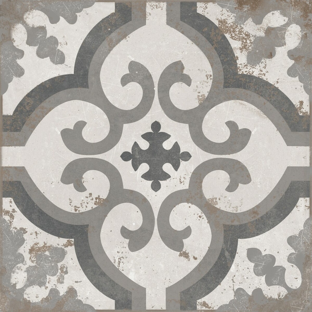 Bild 1 von Feinsteinzeug Zeta 20 x 20 cm, Stärke 10 mm, Abr. 4, grey, glasiert matt