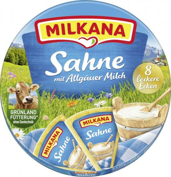 Bild 1 von Milkana Schmelzkäse-Ecken Sahne