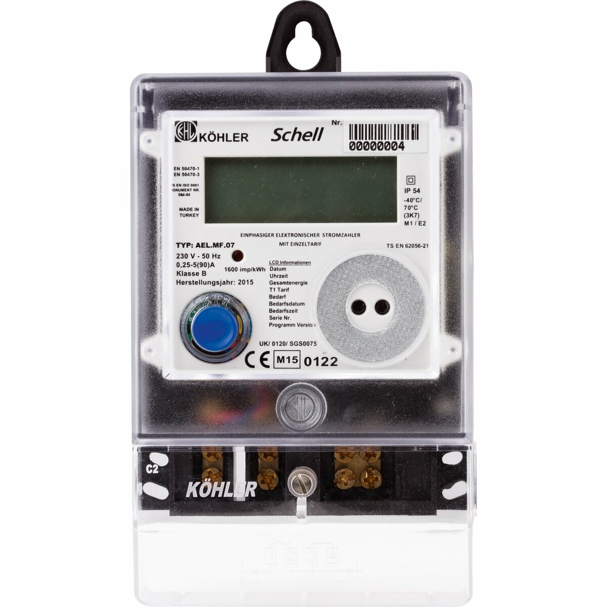 Bild 1 von Wechselstromzähler LCD 10 A / 40 A