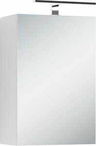 byLIVING Spiegelschrank »Spree« Breite 40 cm, 1-türig, mit LED Beleuchtung und Schalter-/Steckdosenbox, mit praktischen Ablageböden