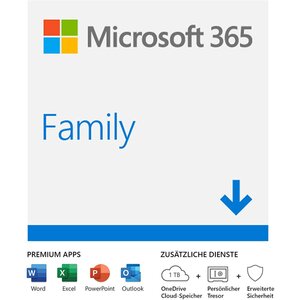 Microsoft Office 365 Family (6 Nutzer/mehrere Ger&auml_te) Jahresabonnement
