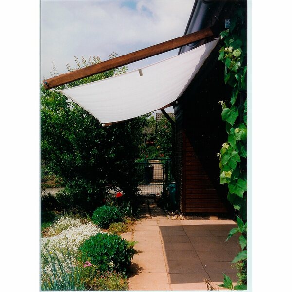 Bild 1 von Floracord Pergola Bausatz inkl. Sonnensegel Weiß 420 cm