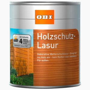 OBI Holzschutz-Lasur Grau 750 ml