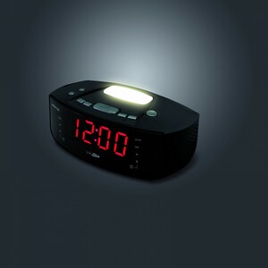 Caliber Digitaler PLL FM Uhrenradiowecker mit AUX-Eingang, Weck-/ Nachtlicht  HCG101