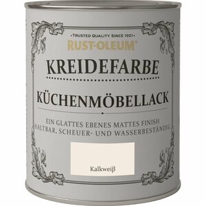 Rust-Oleum Kreidefarbe Küchenmöbellack Kalkweiß 750 ml