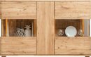 Bild 1 von andas Kommode »Milton«, Türen und Seitenwände mit Glaseinsatz, aus massiven Eichenholz, mit einer Soft-Close- und, Push-To-Open-Funktion, Breite 150 cm
