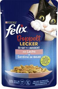 Felix Doppelt lecker So gut wie es aussieht mit Lachs & Sardine in Gelee