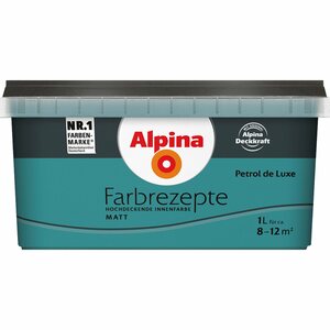 Alpina Farbrezepte Petrol de Luxe matt 1 Liter