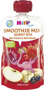 Hipp Smoothie Mix Quetschbeutel Rote Früchte in Apfel-Banane