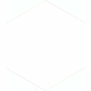 Feinsteinzeug Hexagon Solid White Glasiert Matt 21,5 x 25 x 0,9 cm