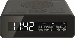 TechniSat »DIGITRADIO 51« Radiowecker (UKW mit RDS, Digitalradio (DAB), mit DAB+, Snooze-Funktion, dimmbares Display, Sleeptimer)